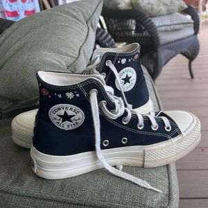 Black Hightop Platform Converse